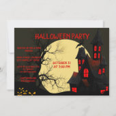 ハンテッドハウスフルムーンハローウィンパーティ招待状 招待状 (裏面)