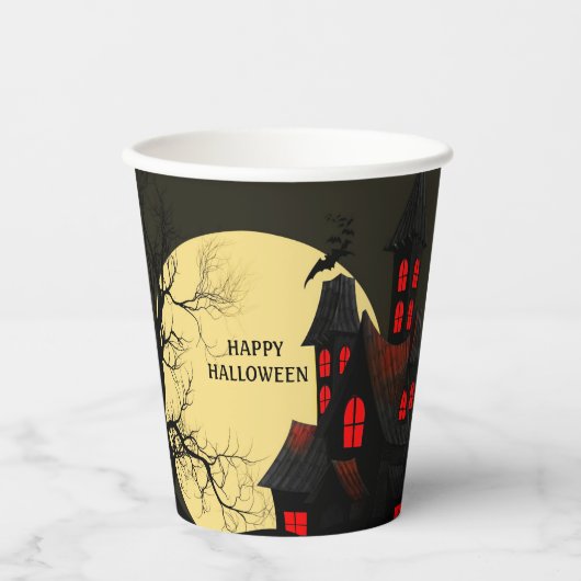 ハンテッドハウスフルムーン紙カップ 紙コップ (正面)