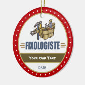 ハンデおもしろいィマン セラミックオーナメント (左)