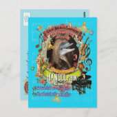 ハンデおもしろいルのドルフィン動物作曲家 ポストカード (正面/裏面)