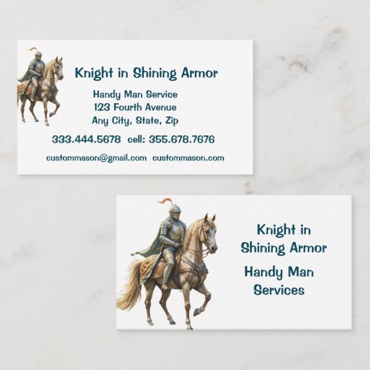 ハンディカスタムマンサービス修理メンテナンス 名刺 (正面/裏面)