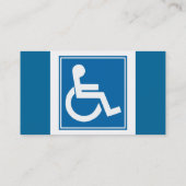 ハンディキャップの名刺 名刺 (裏面)