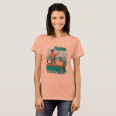 ハンディキャップ車いす魚釣り Tシャツ (正面フル)