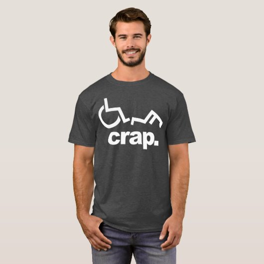 ハンディキャップ車おもしろいイス秋 Tシャツ (正面フル)