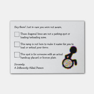 ハンディキャップ車のポスト・イット ポストイット