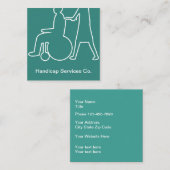 ハンディキャップ·サモダンービス スクエア名刺 (正面/裏面)