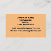 ハンディギャルを強化する 名刺 (裏面)