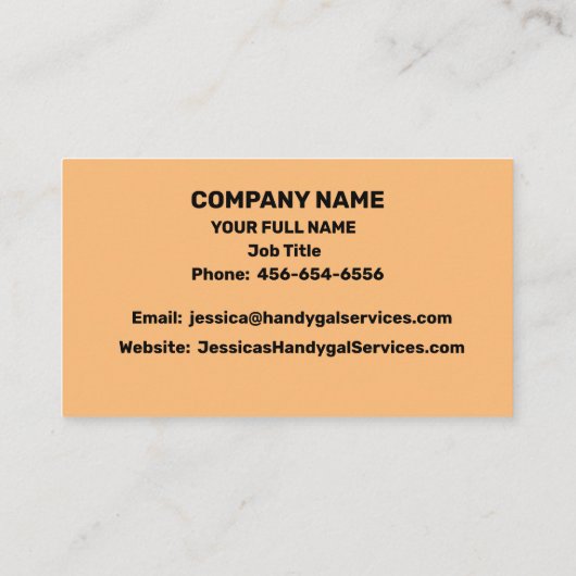 ハンディギャルを強化する 名刺 (裏面)