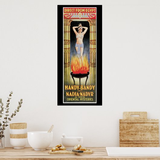 ハンディバンディ&ナディアナディルヴィンテージ魔法法 ポスター (キッチン)