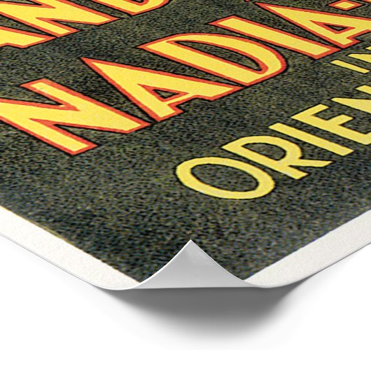 ハンディバンディ&ナディアナディルヴィンテージ魔法法 ポスター (角)