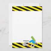 ハンディフィックスItボーイズ誕生日招待状 招待状 (裏面)