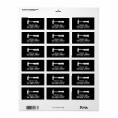 ハンディマンの住所 シールでハンマーのロゴが付いている ラベル (フルシート)