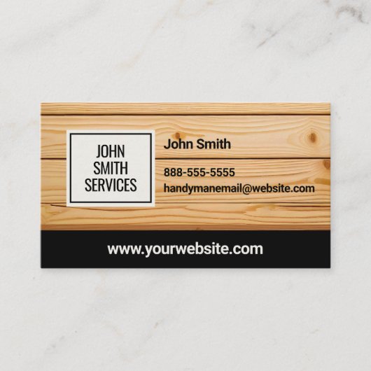 ハンディマンカーペンターホームリノベーションズサービス 名刺 (正面)