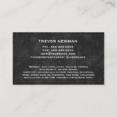 ハンディマンカーペンター建築グランジブラック 名刺 (裏面)