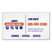ハンディマンサービス マグネット名刺 (正面)