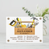 ハンディマンツールとガジェット誕生日パーティーInvitati 招待状 (スタンド正面)