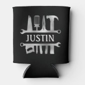 ハンディマンツールモノグラムパーソナライズされた 缶クーラー (正面)