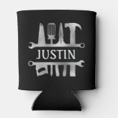 ハンディマンツールモノグラムパーソナライズされた 缶クーラー (裏面)