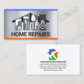 ハンディマンツール建物オンシルバー 名刺 (正面/裏面)