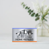 ハンディマンツール建物オンシルバー 名刺 (スタンド正面)