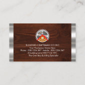 ハンディマンティンバーウッドシルバーストライプズ 名刺 (裏面)