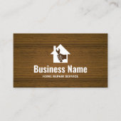 ハンディマンハウス修理大工建築木材 名刺 (正面)
