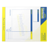 ハンディマンビジネス引用文パッド – ホームビジネス ノートパッド (正面)