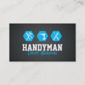 ハンディマンプロフェッショナルハウスリペアブルーメタル 名刺 (正面)
