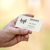 ハンディマンホームリペアビジネスカスタムブラックノワール 名刺