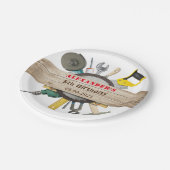 ハンディマンボーイツールバースデーパーティー紙プレート ペーパープレート (アングル)