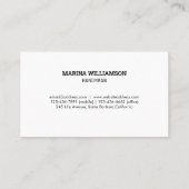 ハンディマン ビジネスカード | モダン (裏面)