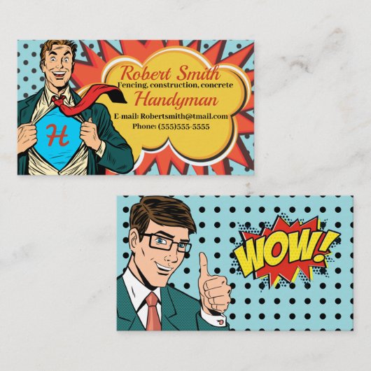 ハンディマン 名刺 (正面/裏面)