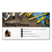 ハンディマン |建築 |契約者 マグネット名刺 (正面)