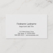 ハンディマン[白の凸版印刷スタイル] 名刺 (裏面)