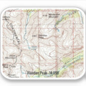 ハンディーズのピーク地形図 シール (正面)