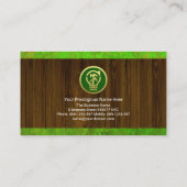 ハンディーマンサイネージオン木材フェンスグリーンガーデン 名刺 (裏面)