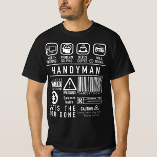 ハンディーマンDIY配管工電気技師デコレーター Tシャツ