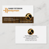 ハンデスタイリッシュィマンモチーフ木柵建築 名刺 (正面/裏面)