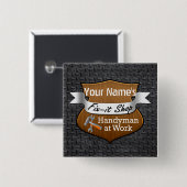 ハンデパーソナライズされたィマン修理名前をカスタムする 缶バッジ (正面&裏面)