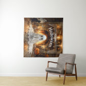 ハントのハロウィーンの暖炉 タペストリー (インサイチュ(横))