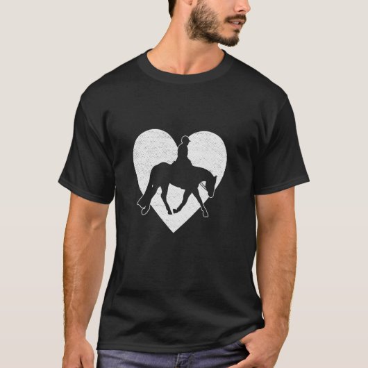 ハントシートの英式乗馬 Tシャツ (正面)