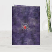 ハントリービューティフルパープルレイヴンハローウィンパーティ 招待状 (裏面)