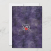 ハントリービューティフルパープルレイヴンハローウィンパーティ 招待状 (裏面)