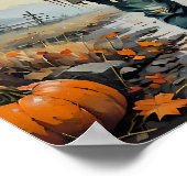 ハントリー不気味ハロウィーン – Erie Art Vibes ポスター (角)