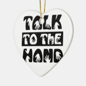 ハンドに話しかけて セラミックオーナメント (左)