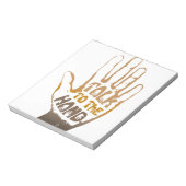 ハンドに話しかけて ノートパッド (回転)