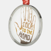 ハンドに話しかけて メタルオーナメント (左)