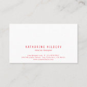 ハンドアイス絵を描クリームパターンピンクの名刺 名刺 (裏面)