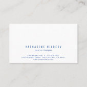 ハンドアイス絵を描クリームパターン青の名刺 名刺 (裏面)