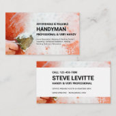 ハンドイマン名刺 – パテ壁(黒) 名刺 (正面/裏面)